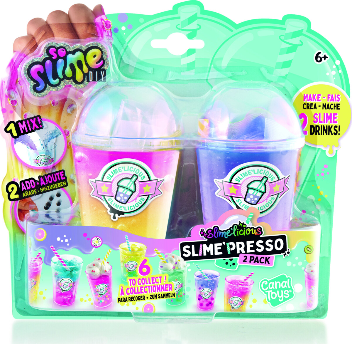 Canal Toys - So Slime - Slimelicious Slime Mix In Sæt - 2-Pak
