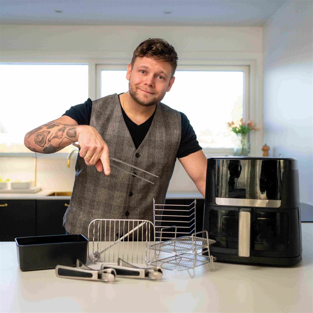 Casper Sobczyk - Airfryer Tilbehør Sæt Med 6 Dele - 9 L