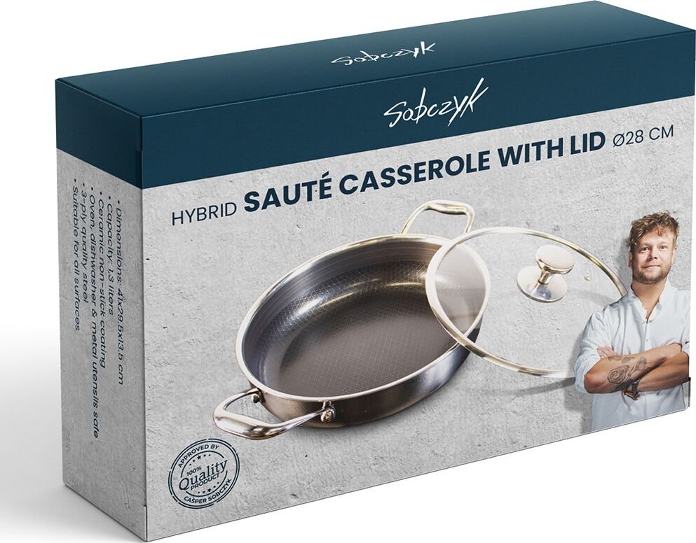 Sobczyk - Hybrid Sautergryde Med Låg - Ø 28 Cm