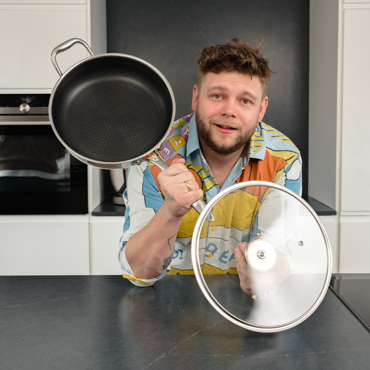 Sobczyk - Hybrid Sauterpande Med Låg - Ø 28 Cm