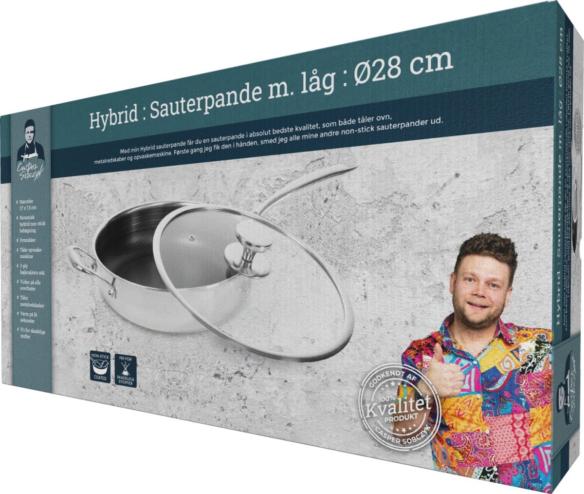 Sobczyk - Hybrid Sauterpande Med Låg - Ø 28 Cm