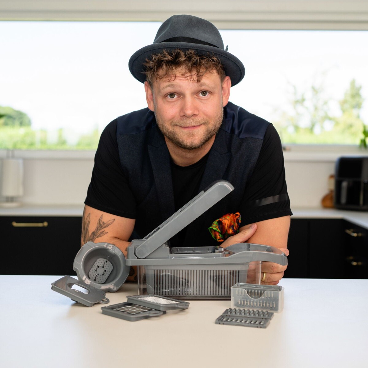 Casper Sobczyk - Multifunktionel Grøntsagshakker Sæt - Manuel