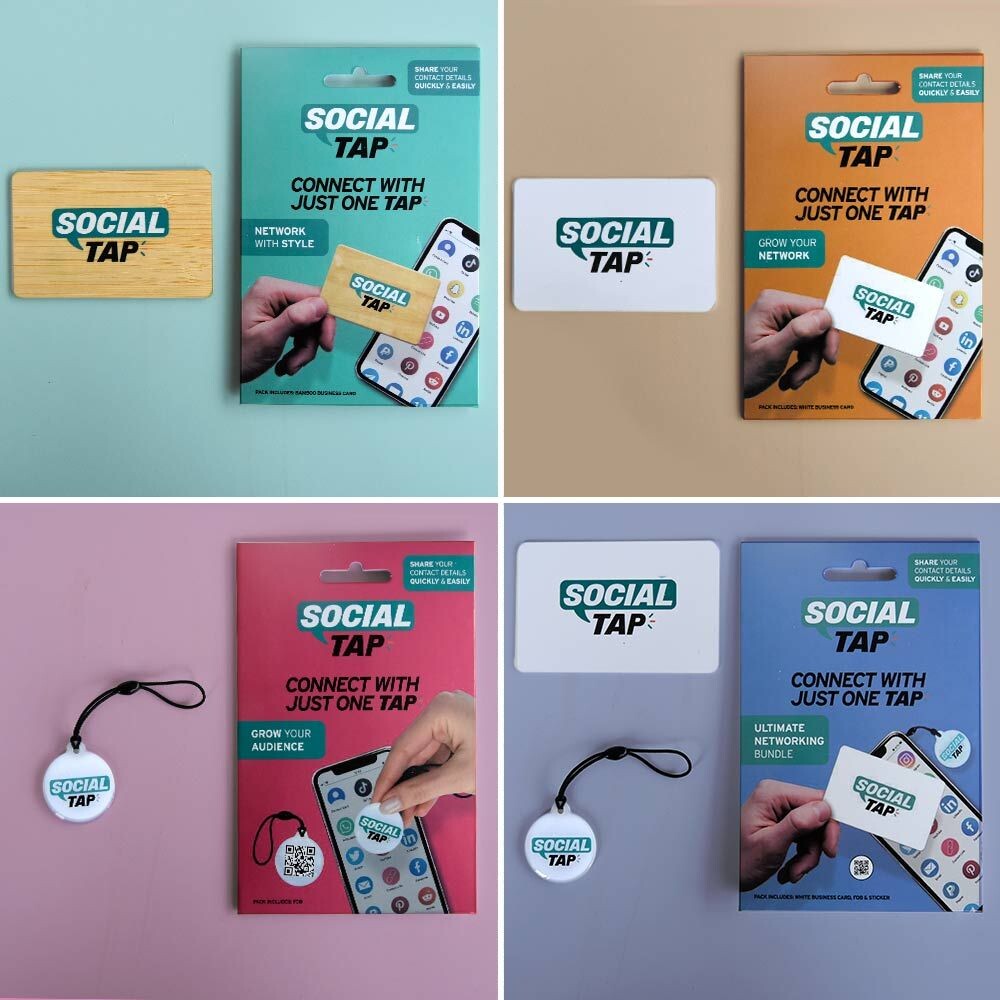 Nfc Visitkort - Bambus Kort - Social Tap - Mikamax