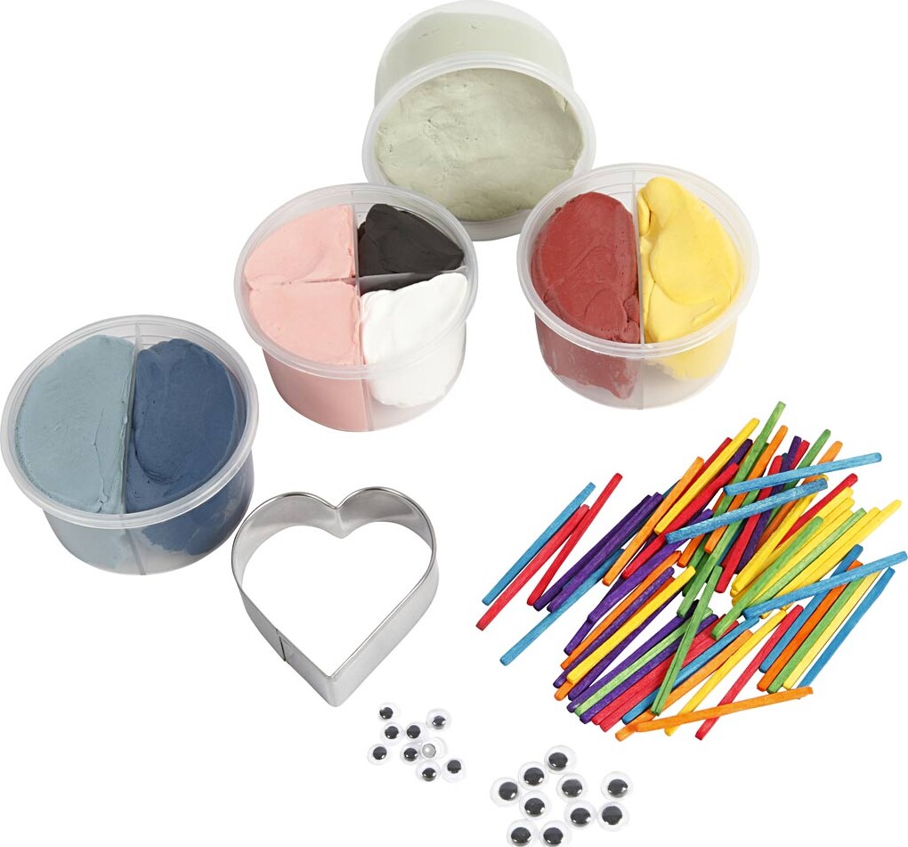 Silk Clay - Diy Kit - Søde Fingerdukker