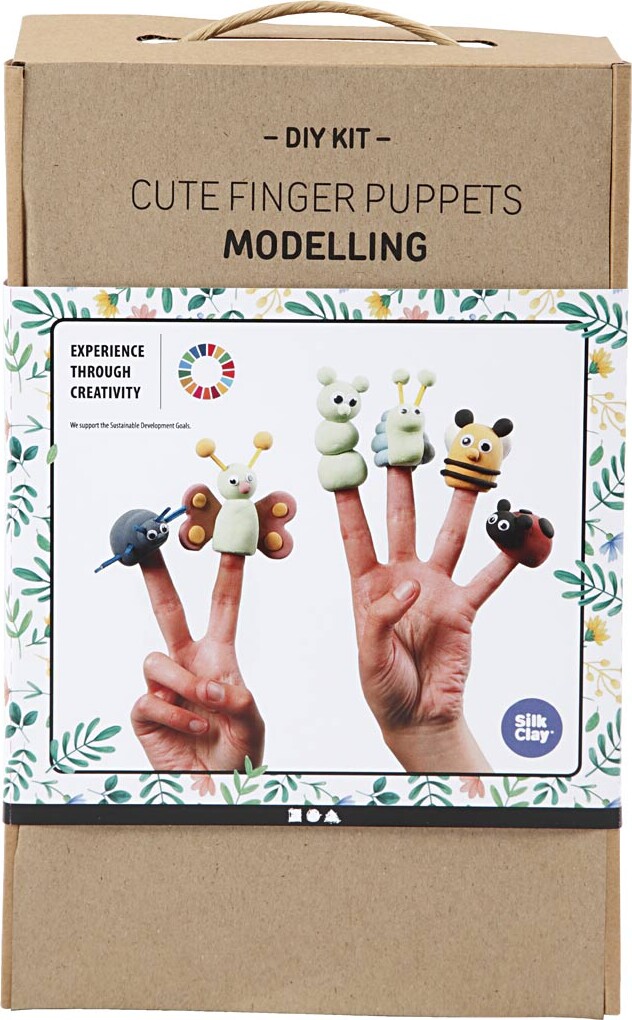 Silk Clay - Diy Kit - Søde Fingerdukker