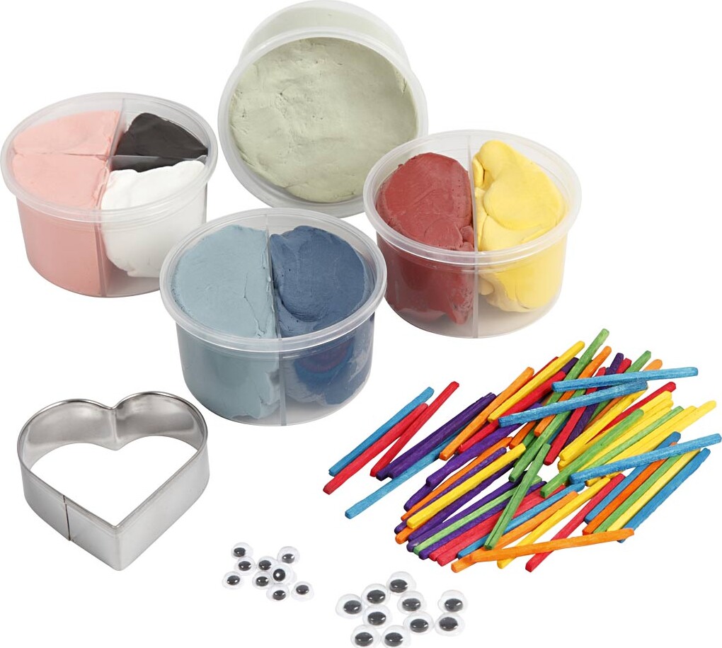 Silk Clay - Diy Kit - Søde Fingerdukker