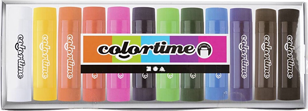 Colortime - Soft Color Stick - Farvekridt - Flere Farver - 120 Stk
