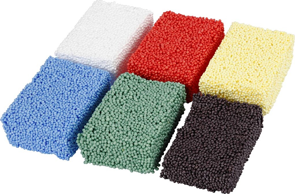 Soft Foam - Modellervoks Sæt - Standardfarver - 6x10 G | Se tilbud og ...