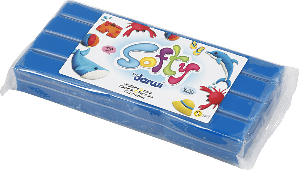 Softy Modellervoks - Blå - 500 G
