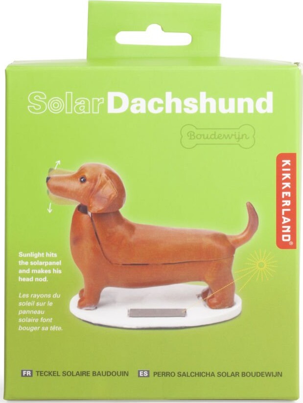 Solcelle Figur - Gravhund - Kikkerland - 12 Cm