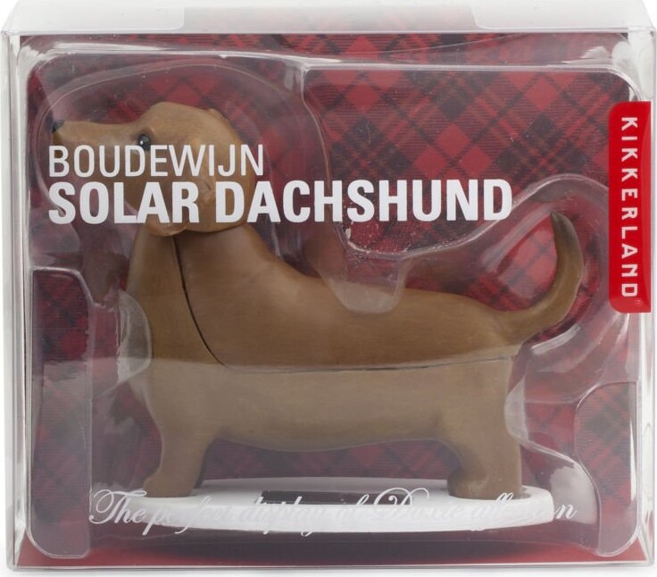 Solcelle Figur - Gravhund - Kikkerland - 12 Cm