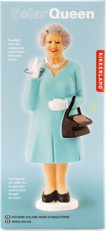 Queen Elizabeth Solcelle Figur - Kikkerland