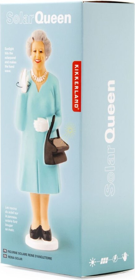 Queen Elizabeth Solcelle Figur - Kikkerland