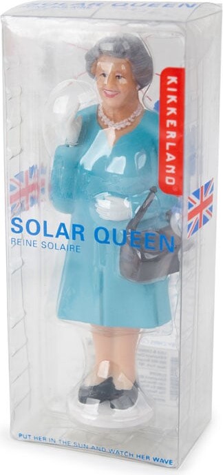 Queen Elizabeth Solcelle Figur - Kikkerland