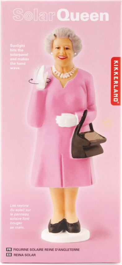 Queen Elizabeth Solcelle Figur - Kikkerland