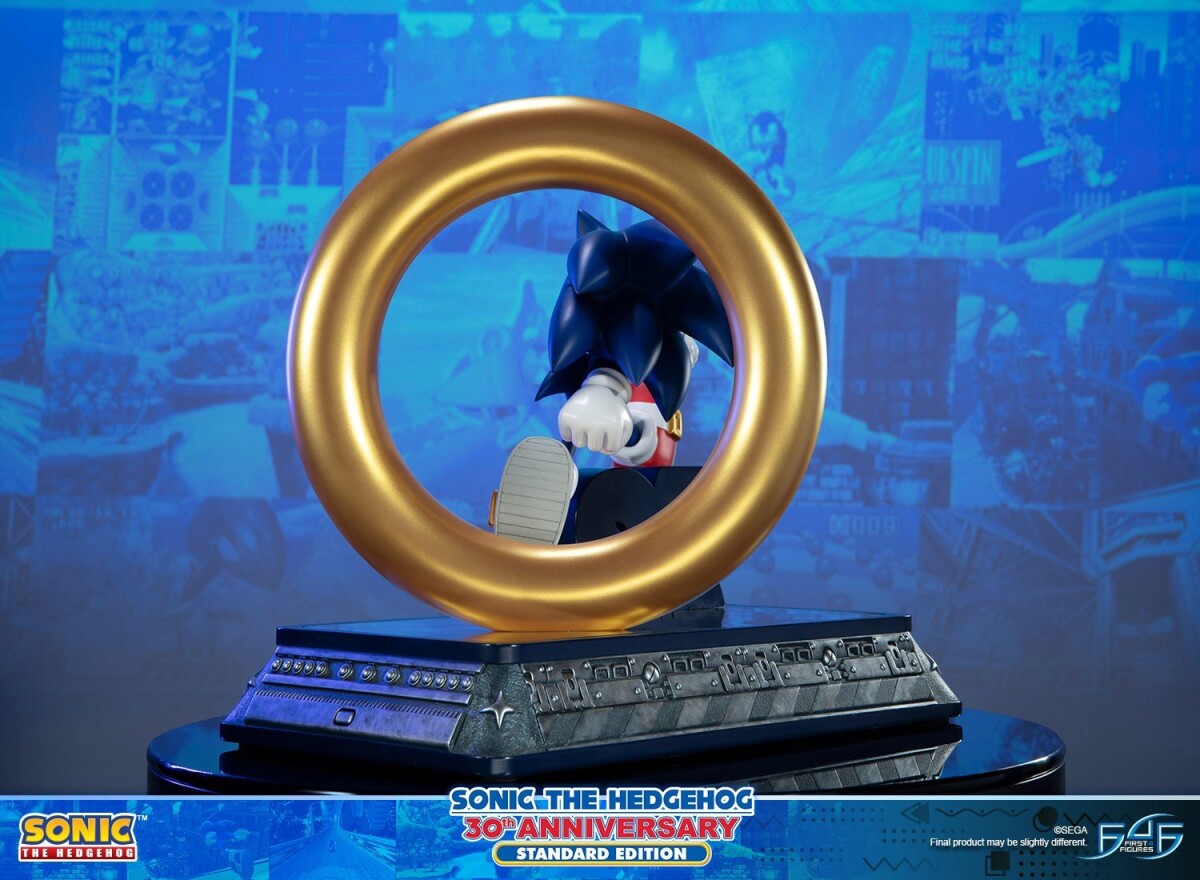 Sonic The Hedgehog Statuette Figur - 30Th Anniversary