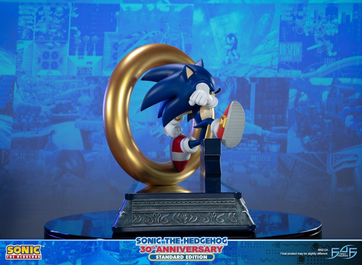 Sonic The Hedgehog Statuette Figur - 30Th Anniversary