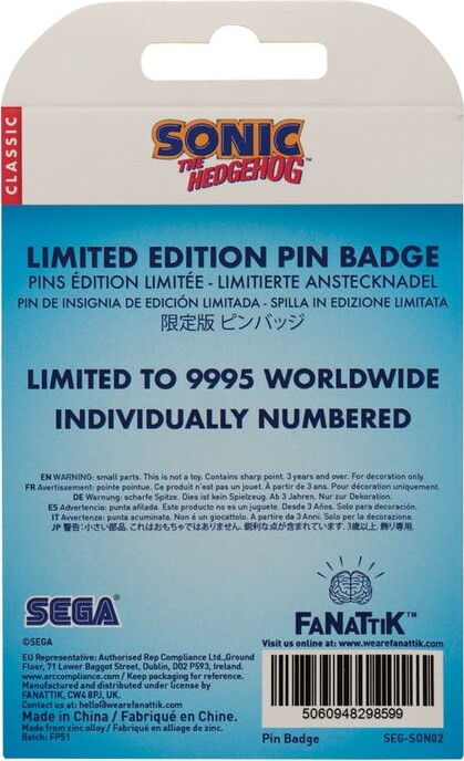 Sonic The Hedgehog - Sonic Tails And Knuckles Pin Badge