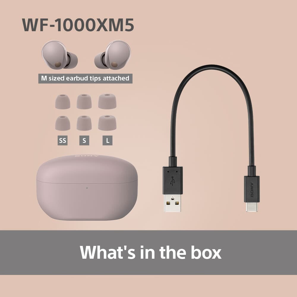 Sony - Wf-1000Xm5 - True Wireless Anc Earbuds - Smoky Pink