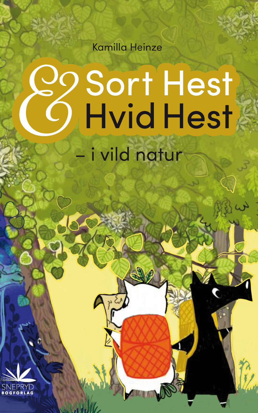 Sort Hest Hvid Hest I Vild Natur