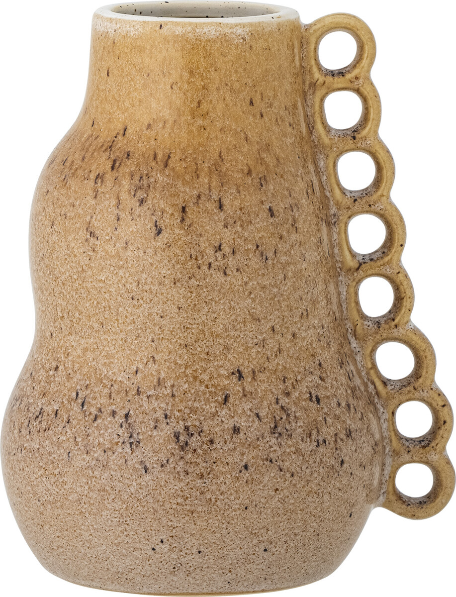 Creative Collection - Souri Vase - Brun - Stentøj - H 23 Cm