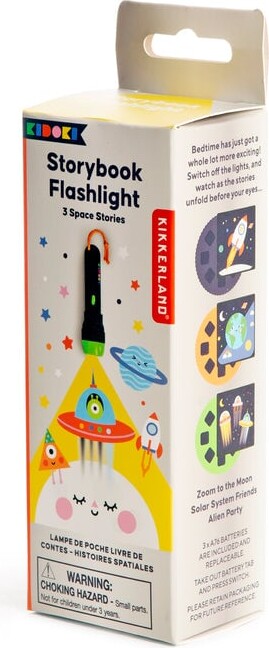 Lommelygte Med Dias Til Børn - 3 Historier Om Rummet Storybook Flashlight
