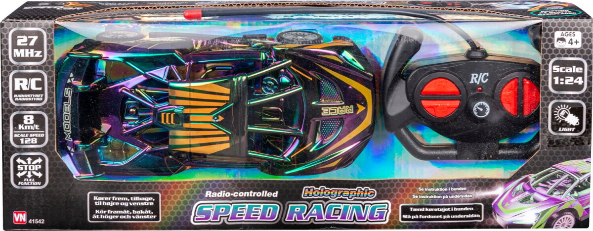 Speed Car - Rc Speed Shining Racer 41542 - Assorteret