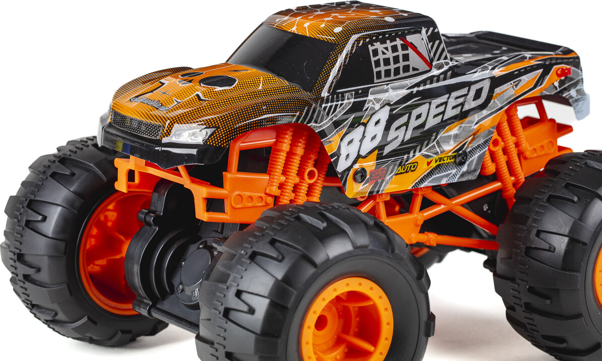 Fjernstyret Bil Med Lys Og Lyd - Speed Dirt Stars - 1 12 - Orange