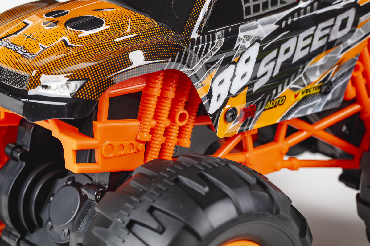 Fjernstyret Bil Med Lys Og Lyd - Speed Dirt Stars - 1 12 - Orange