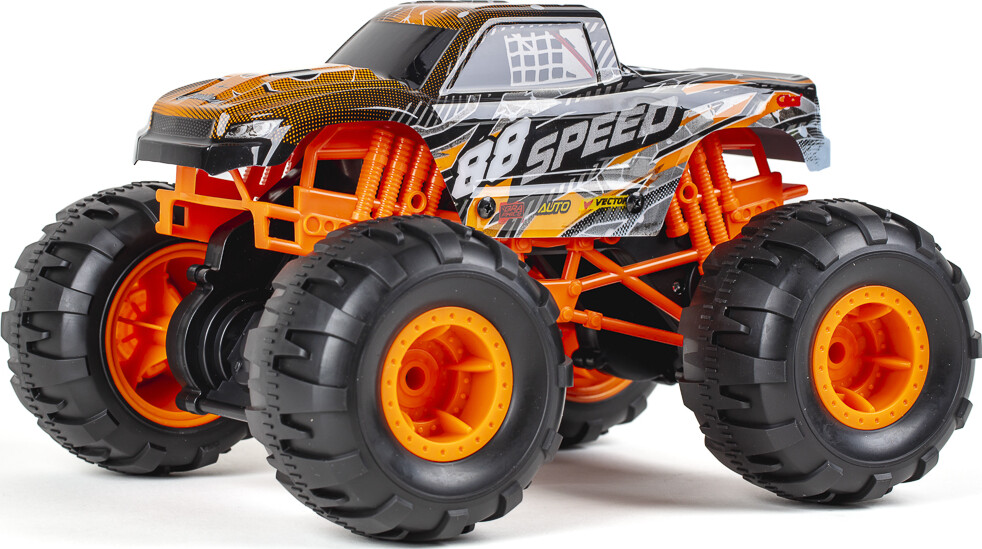 Fjernstyret Bil Med Lys Og Lyd - Speed Dirt Stars - 1 12 - Orange