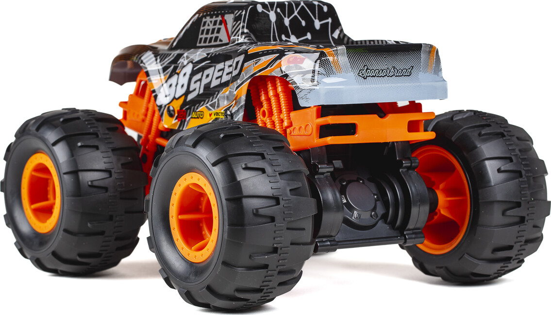 Fjernstyret Bil Med Lys Og Lyd - Speed Dirt Stars - 1 12 - Orange