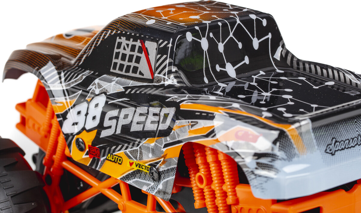Fjernstyret Bil Med Lys Og Lyd - Speed Dirt Stars - 1 12 - Orange