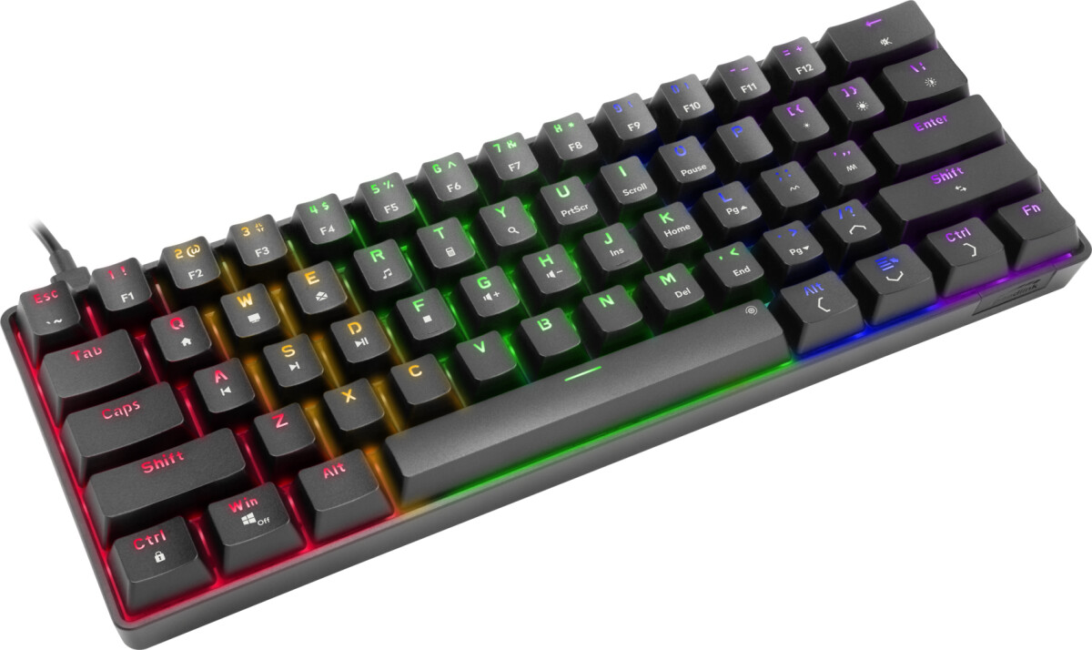 Speedlink - Atmos Rgb Rainbow Mechanical 60 Gaming Keyboard With Brown