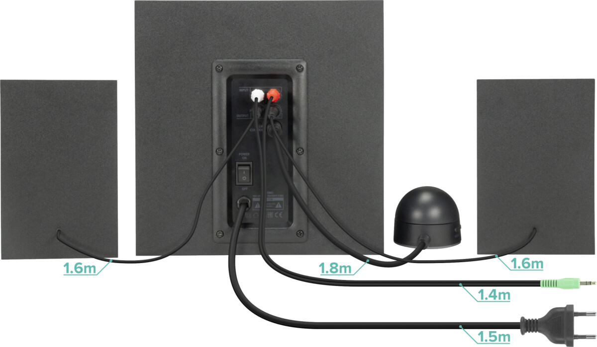 Speedlink - Gravity Lt 21 Subwoofer System Black