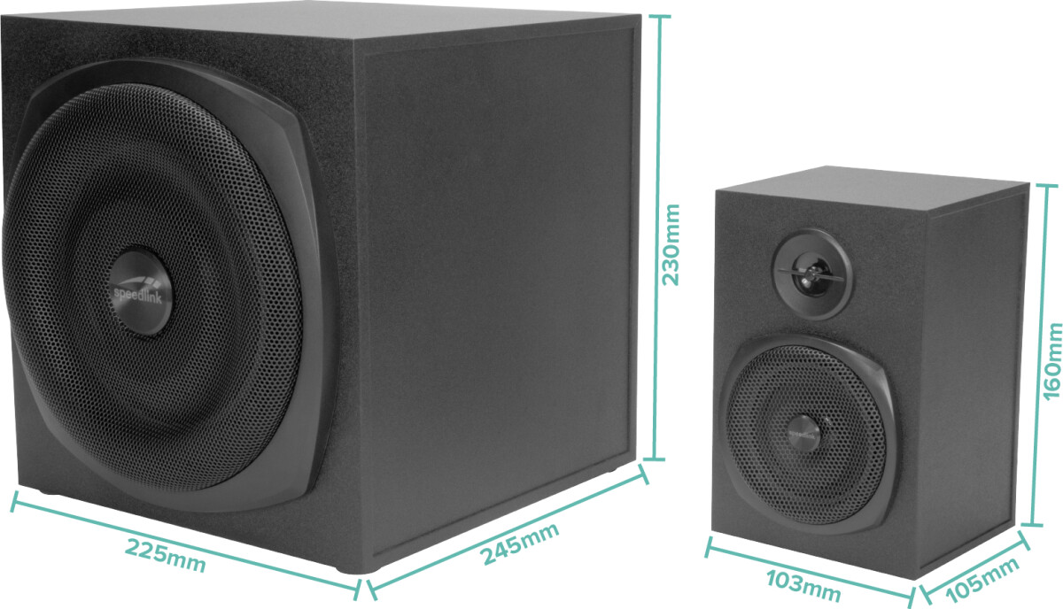 Speedlink - Gravity Lt 21 Subwoofer System Black