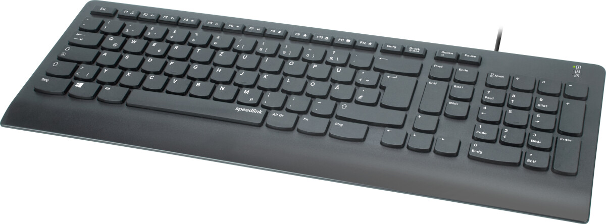 Speedlink - Hi-Genic Antibacterial Keyboard Black - Nordic Layout