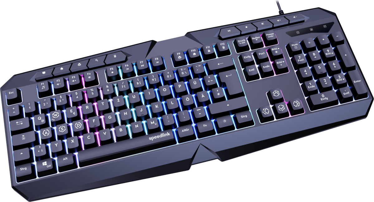 Speedlink - Ludicium Rgb Rainbow Gaming Keyboard Black - Us Layout