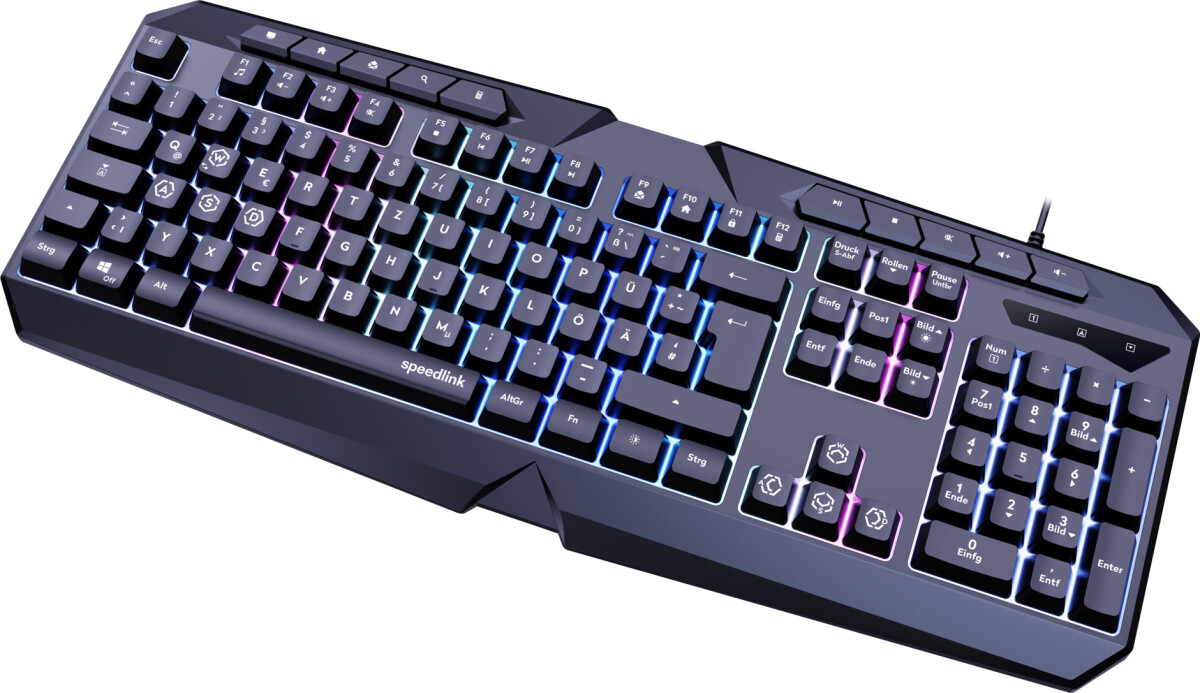 Speedlink - Ludicium Rgb Rainbow Gaming Keyboard Black - Us Layout