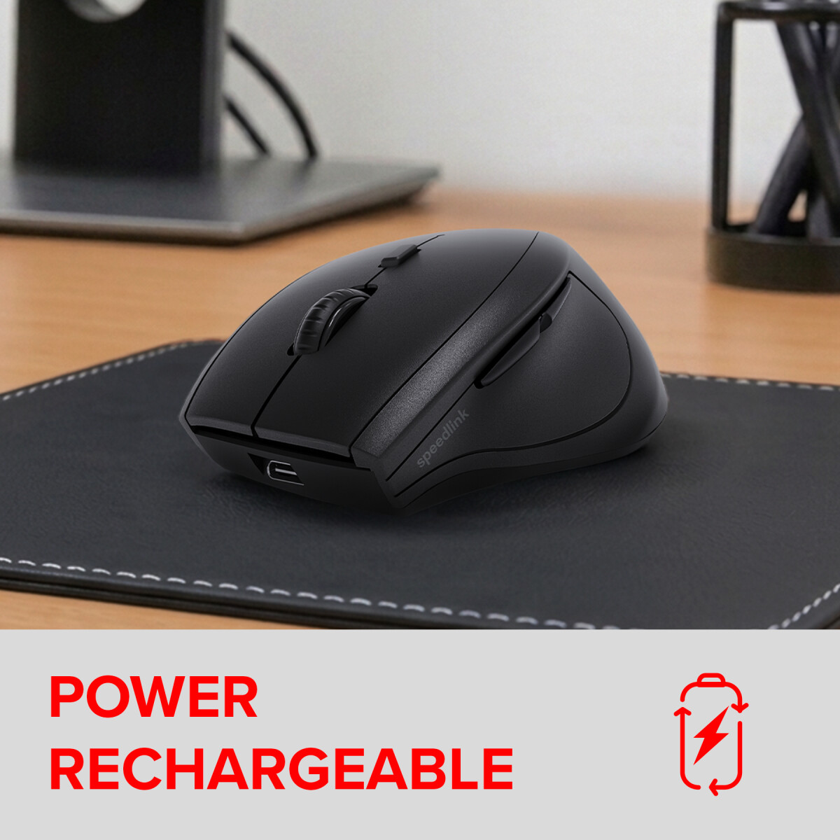 Speedlink - Snappy Rechargeable Mouse - Wireless Black