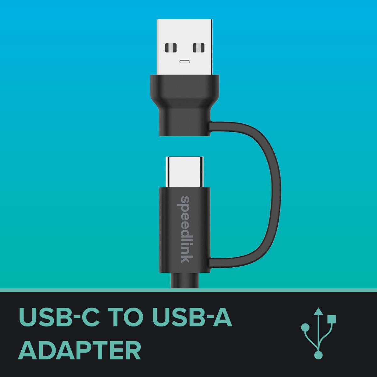 Speedlink - Stream Play Charge Usb-Ca To Usb-C Cable Set Black