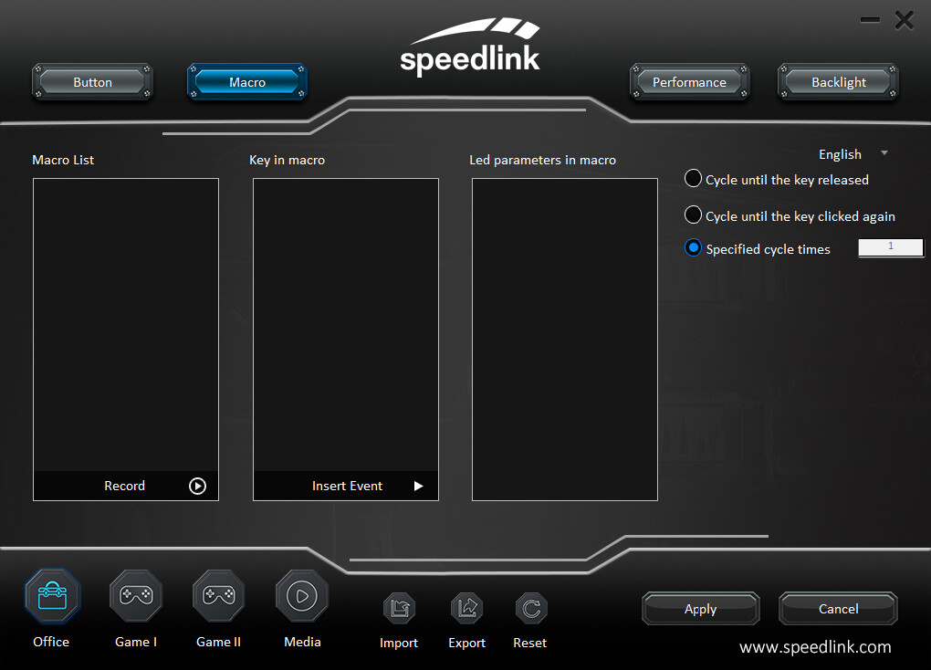 Speedlink - Taurox Gaming Mus - Sort
