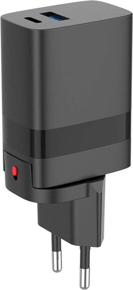 Speedlink - Travel Charger Usb-A Usb-C 15W For Us-Uk-Eu Black
