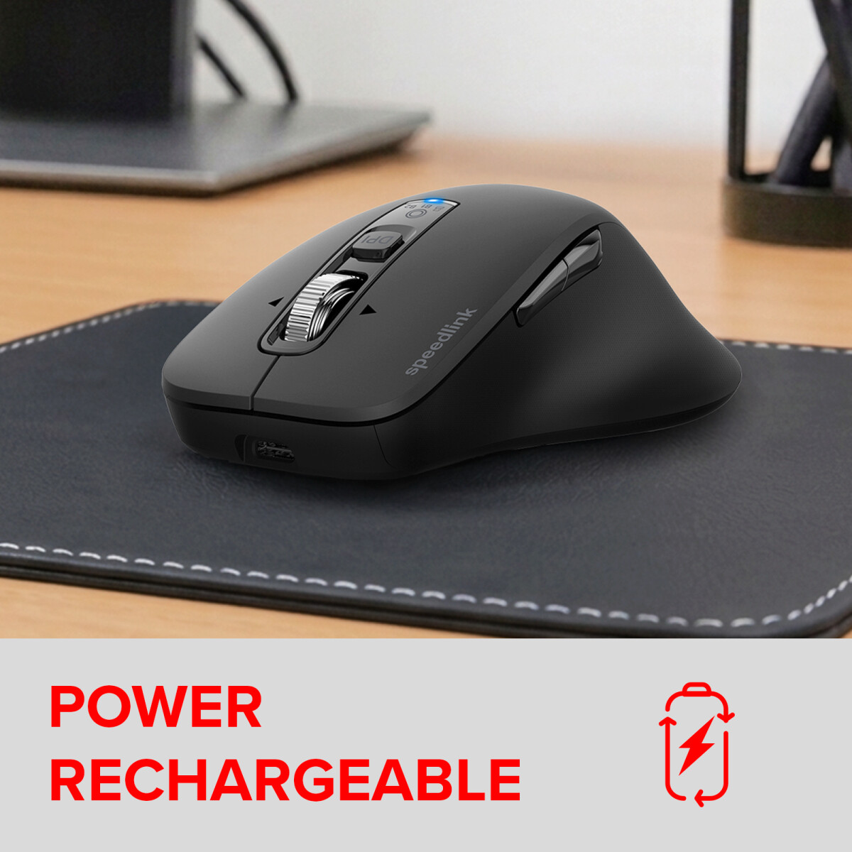 Speedlink - Velora Rechargeable Mouse - Wireless Bluetooth Smart Flying