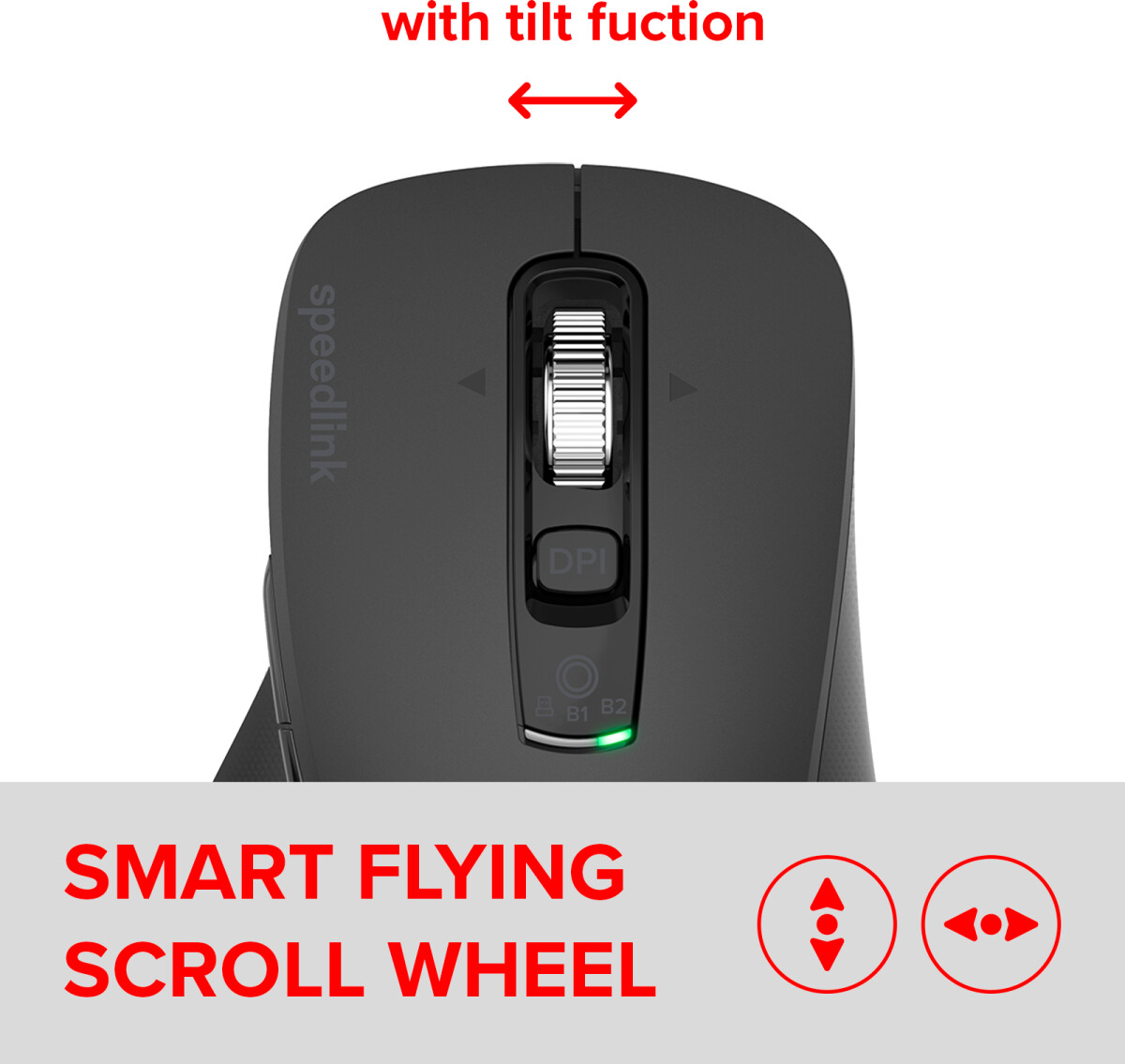 Speedlink - Velora Rechargeable Mouse - Wireless Bluetooth Smart Flying