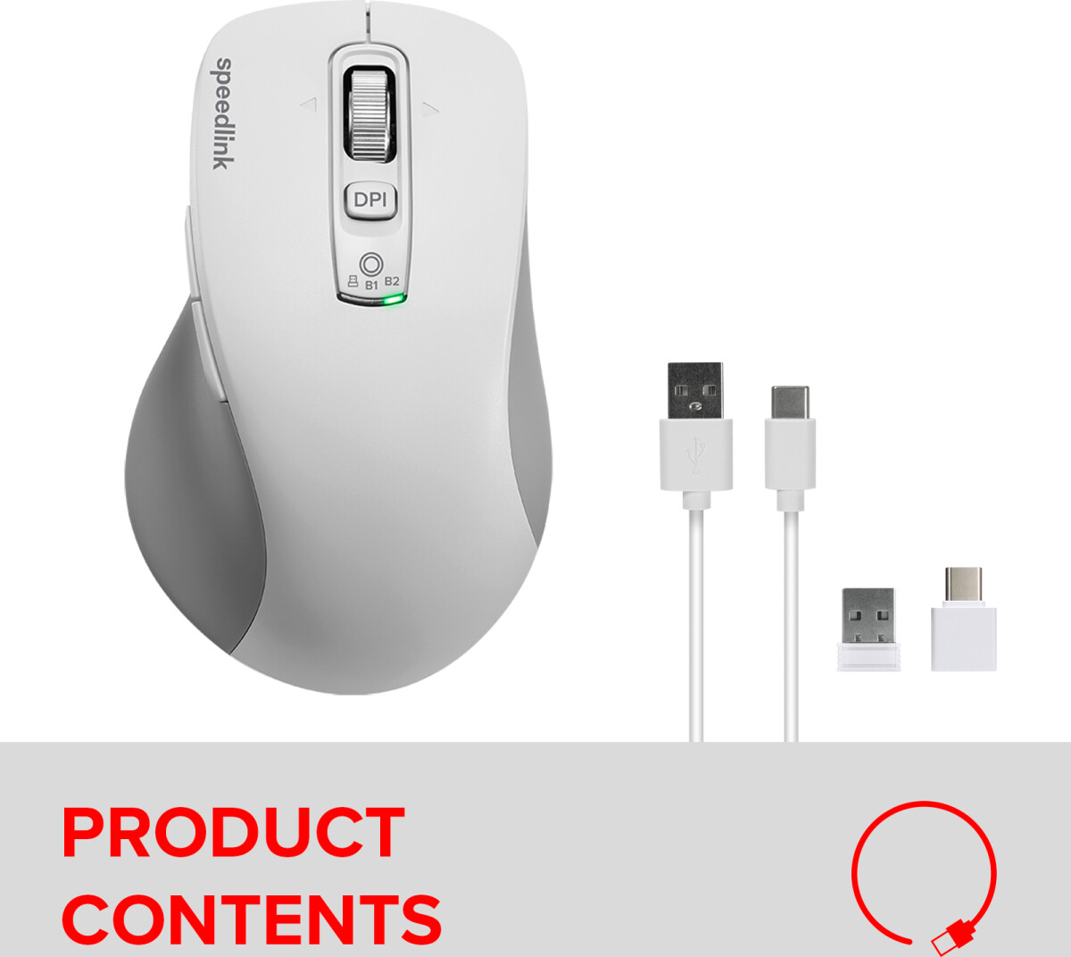 Speedlink - Velora Rechargeable Mouse - Wireless Bluetooth Smart Flying