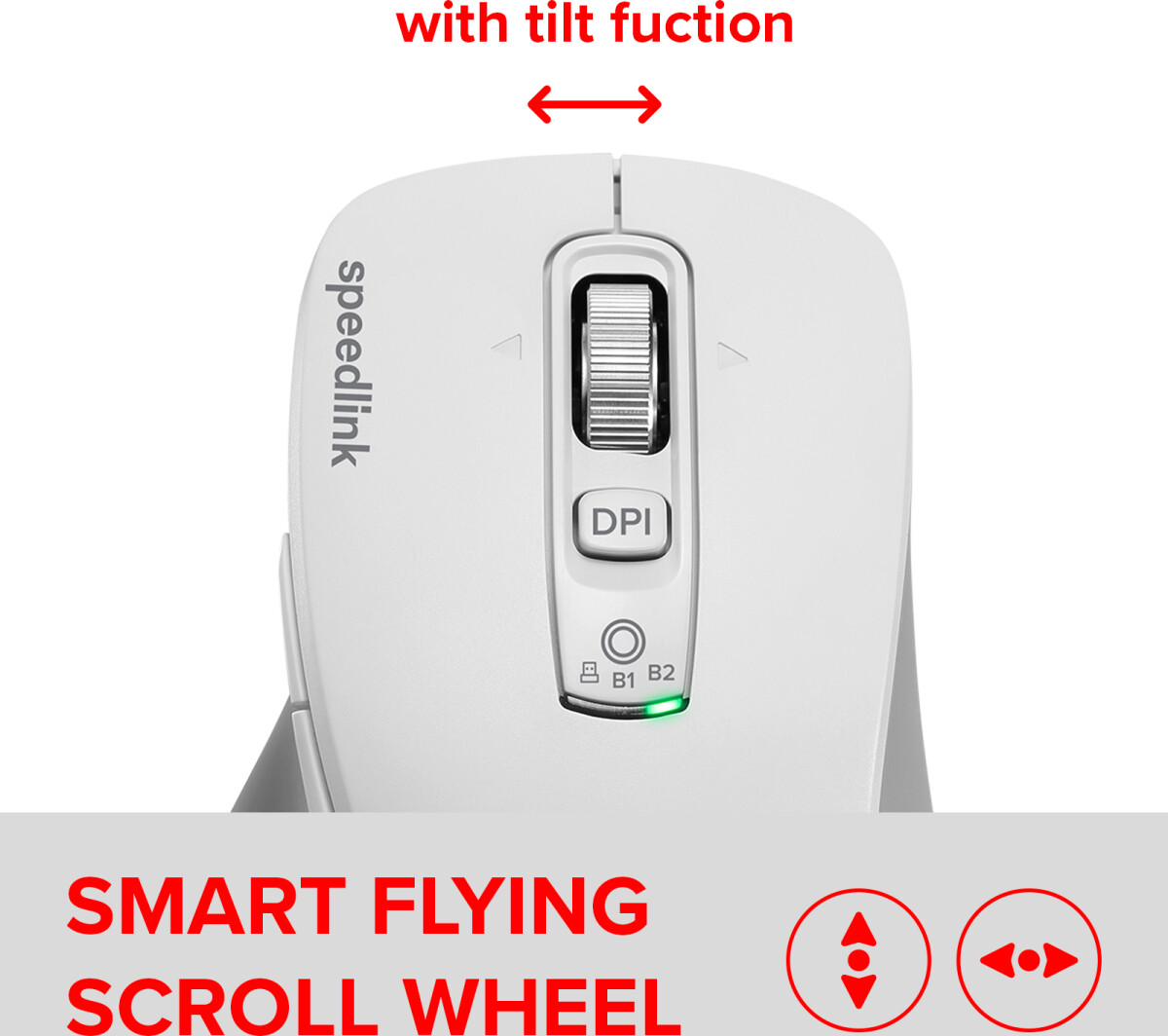Speedlink - Velora Rechargeable Mouse - Wireless Bluetooth Smart Flying