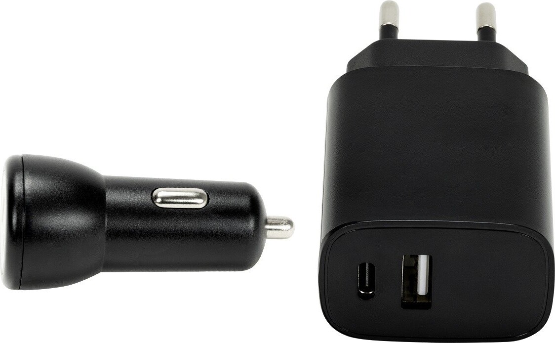 Speedlink - Wall Car Charger Set Usb-A Usb-C 15W Black