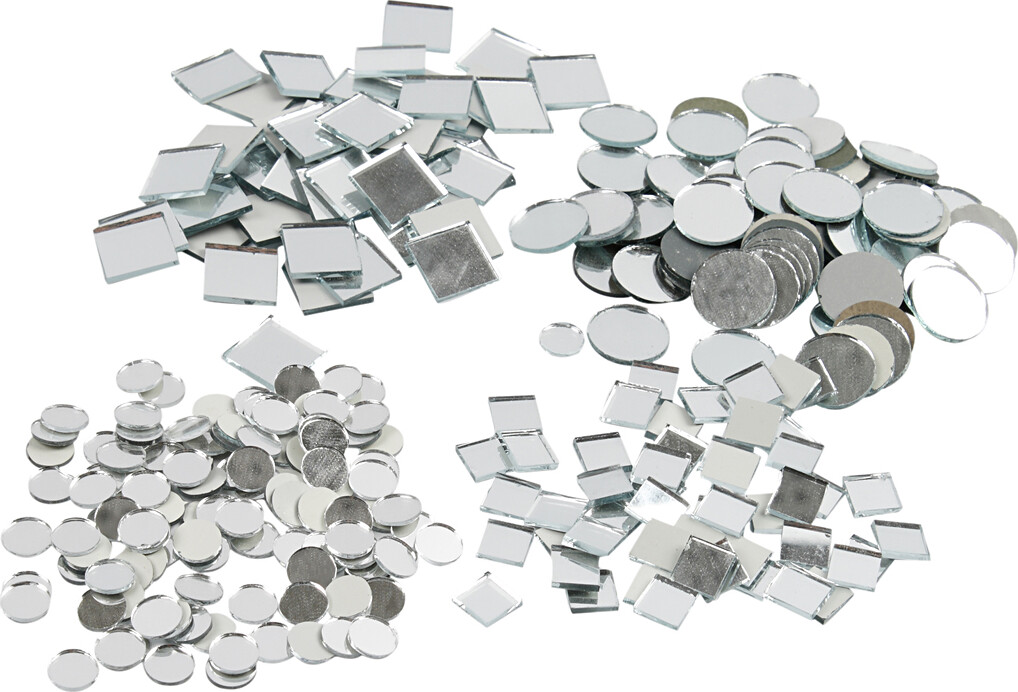 Spejlmosaik - Ø 10-18 Mm - Tykkelse 2 Mm - 1900 Stk