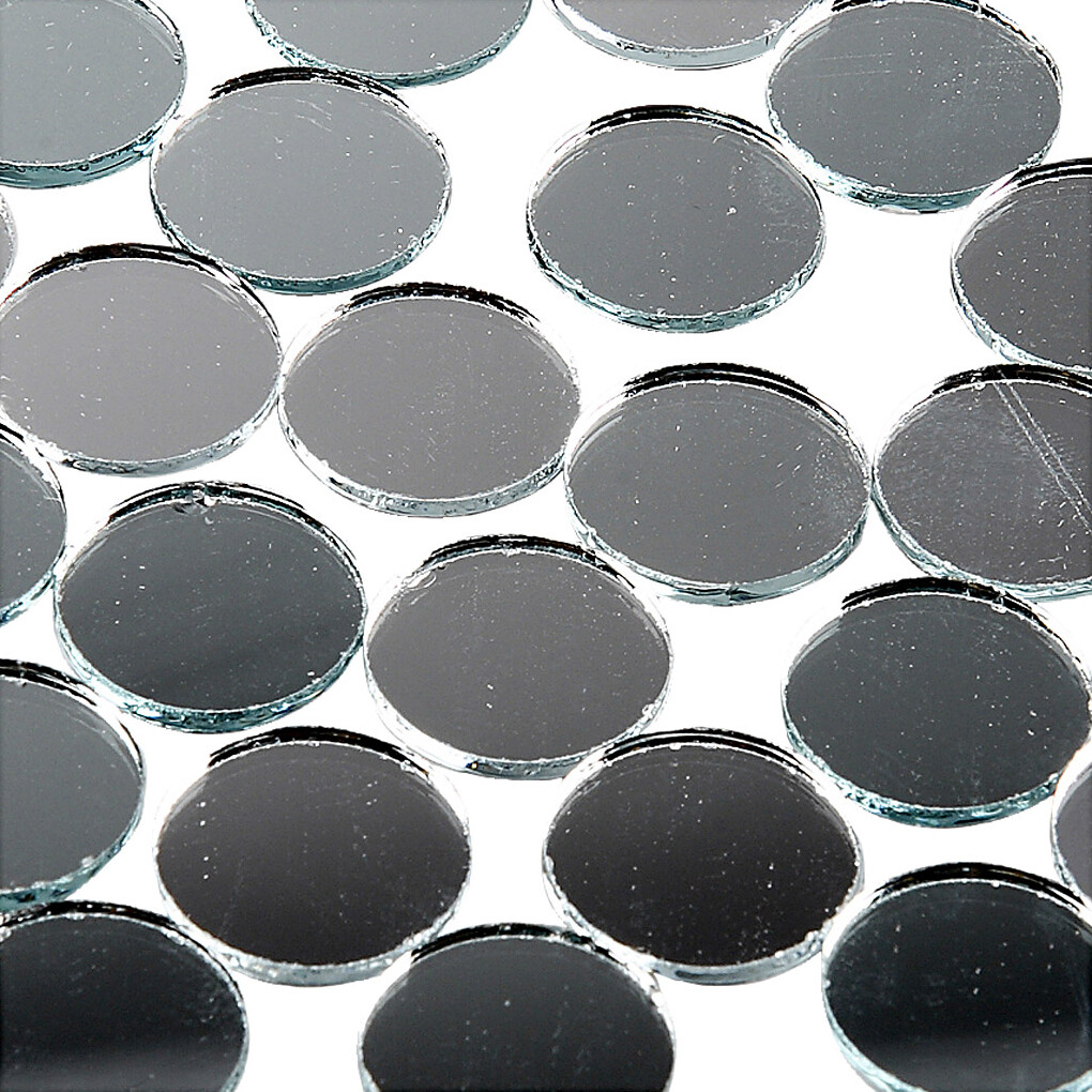 Spejlmosaik - Rund - Ø 18 Mm - Tykkelse 2 Mm - 400 Stk