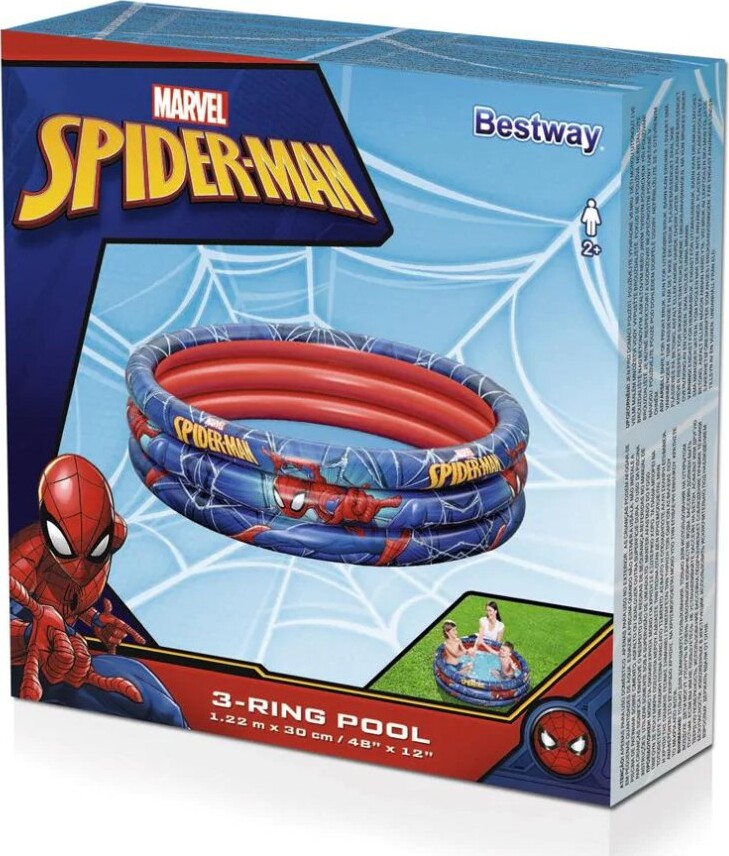 Spiderman Badebassin - Bestway - 122 L
